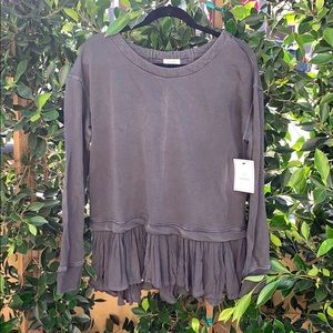 Pullover Sweater with Flowy Bottom